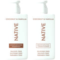 Native Coconut & Vanilla Shampoo and Conditioner Set, 2-Pack