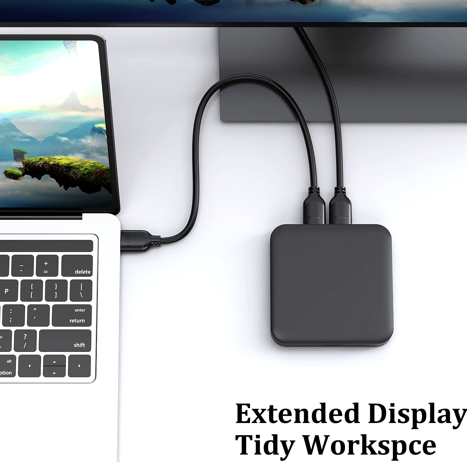 UVOOI 1ft HDMI 2.0 Cable 2-Pack, 4K@60Hz High Speed