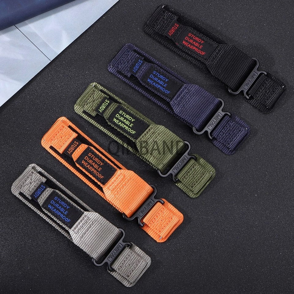 Nylon Watch Band 20mm 22mm Quick Release Canvas Watch Strap for Men Women