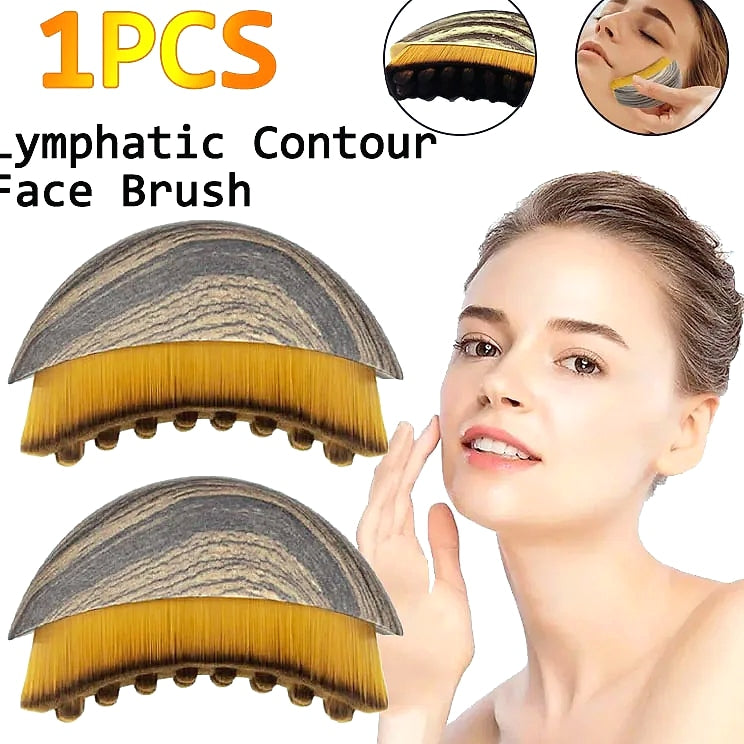 LBHL31 Lymphatic Contour Face Brush Drainage Massager
