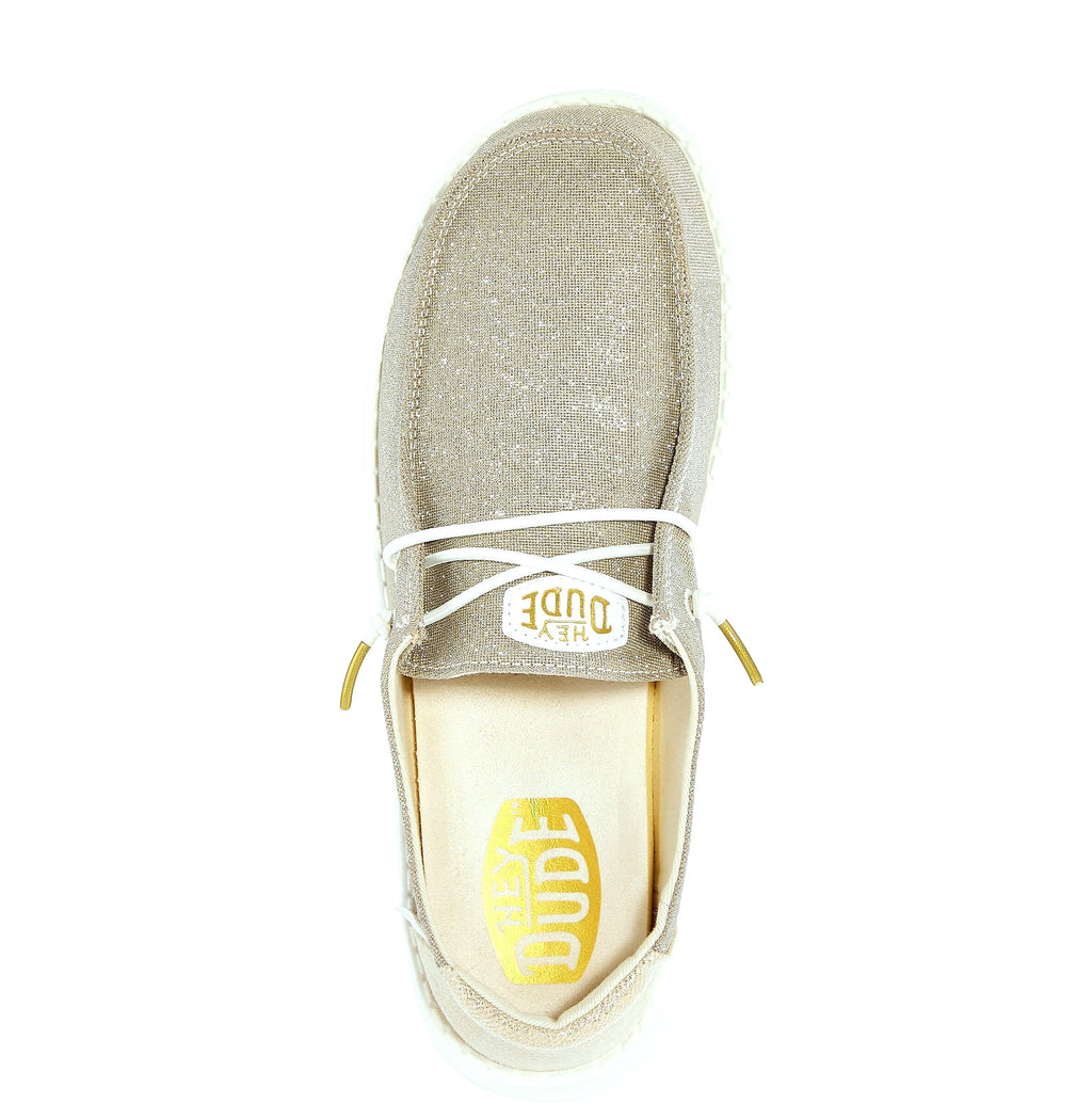 Hey Dude Women's Wendy Metallic Sparkle Slip-On Loafer