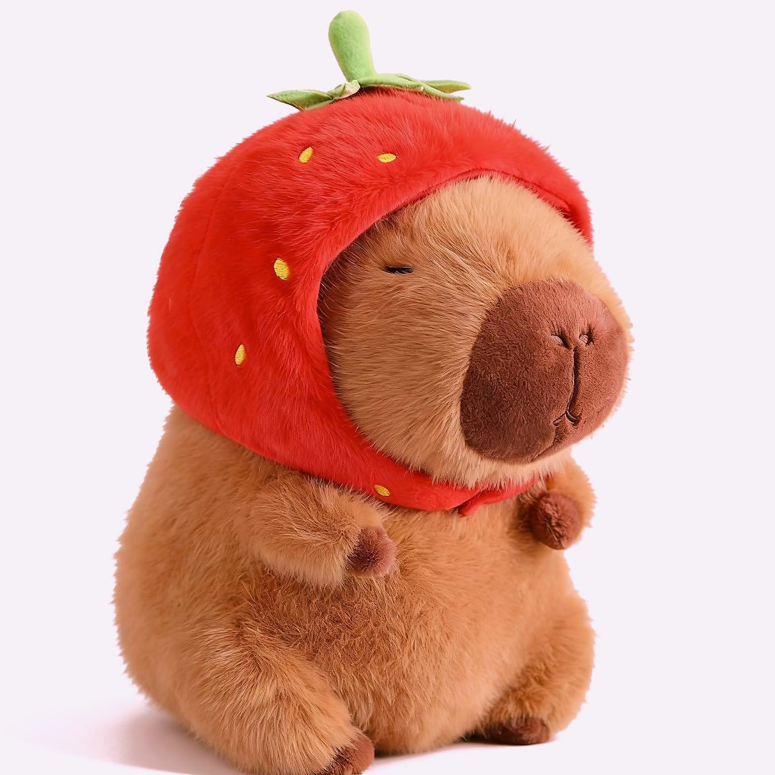 Wonfirang Capybara Plush Toy with Detachable Turtle Backpack