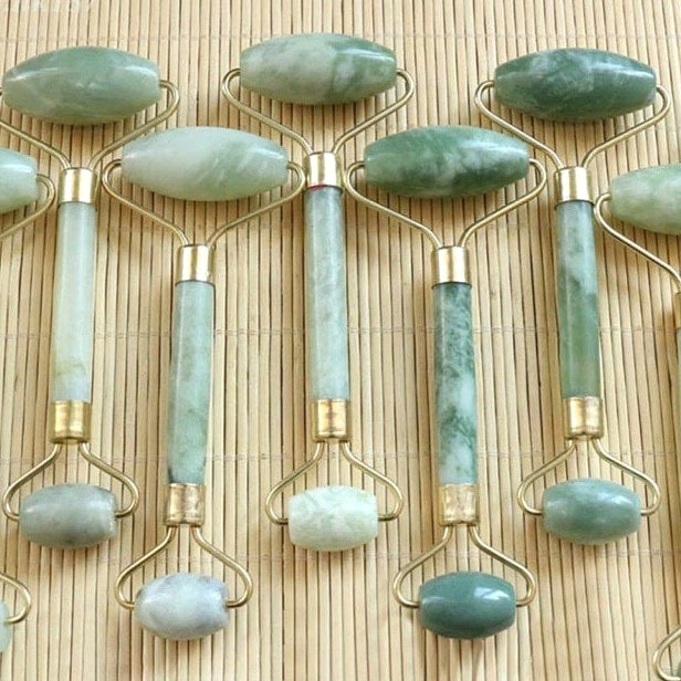 Facial Massage Jade Roller Slimming Face Body Eye Head Neck Beauty Tool