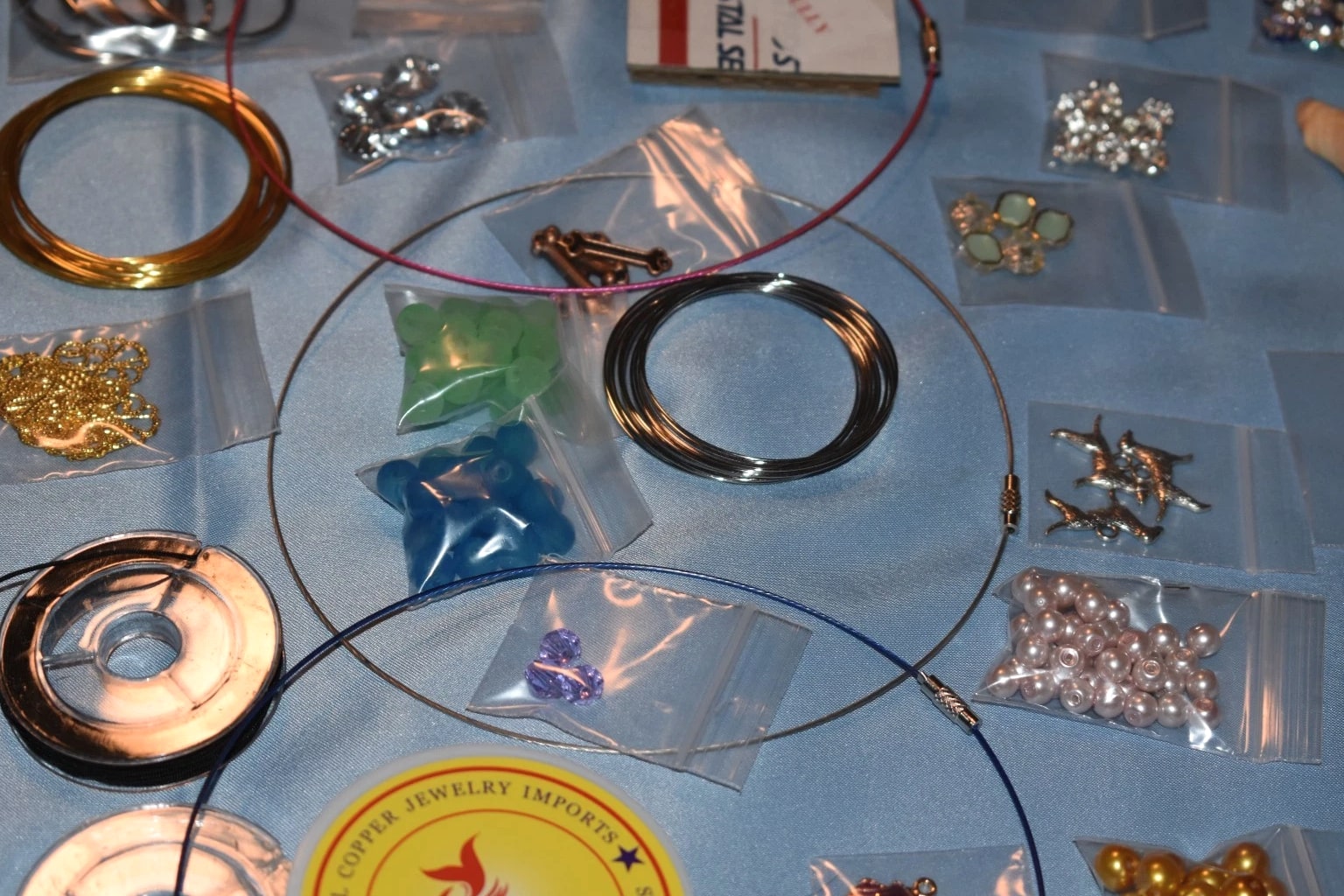 HUGE Lot Beads/Jewelry Making Supplies 50 'Bags' 100% NEW - UNIQUE LOTS! +XTRAS