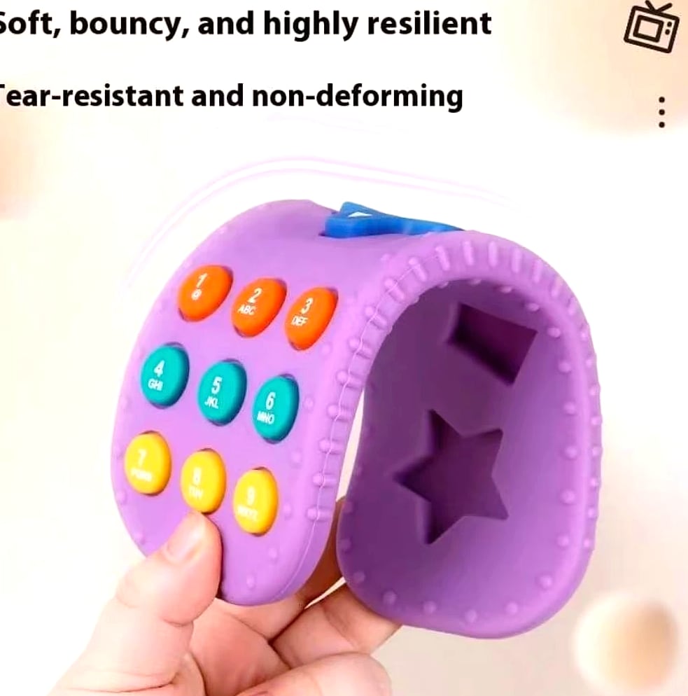 Baby TV Remote Control Teething Toy for 0-12 Months
