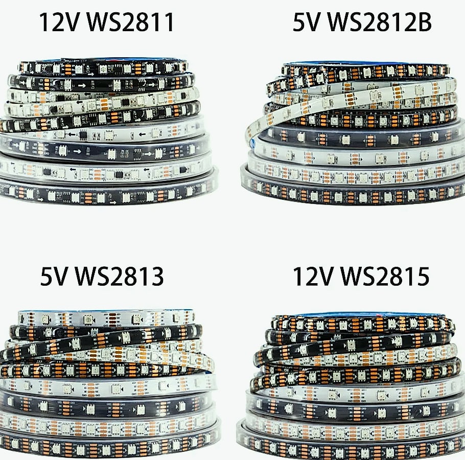 Xnbada WS2812B RGB LED Strip Lights Individually Addressable