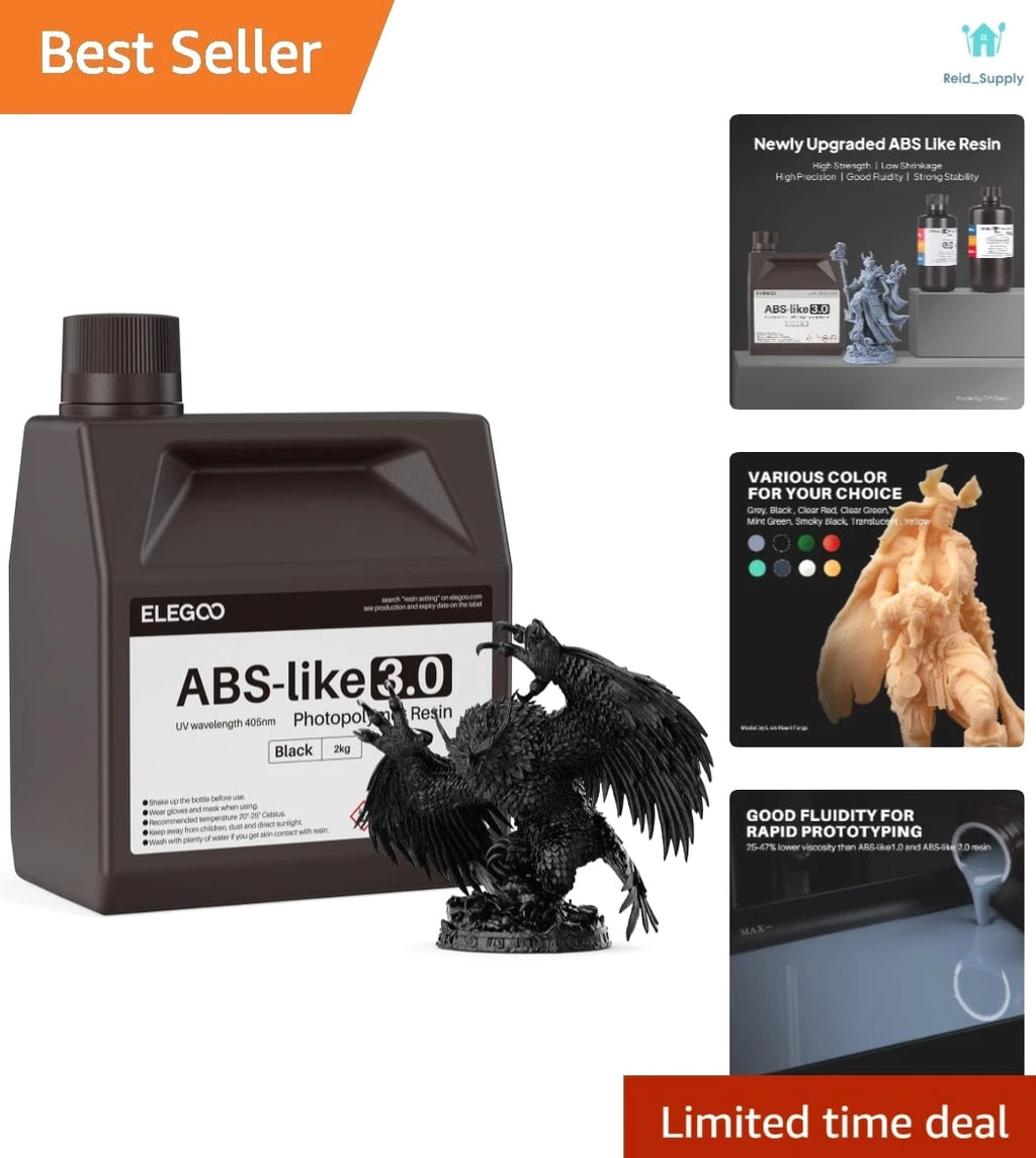ELEGOO ABS-Like 3D Printer Resin 3.0, 405nm UV-Curing Photopolymer Resin