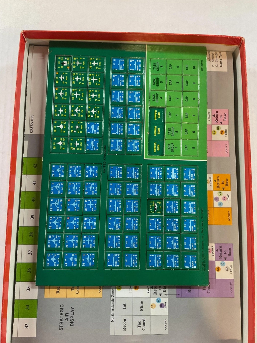 Victory Games / Avalon Hill 2nd FLEET Board Game 1986 Cold War Wargame