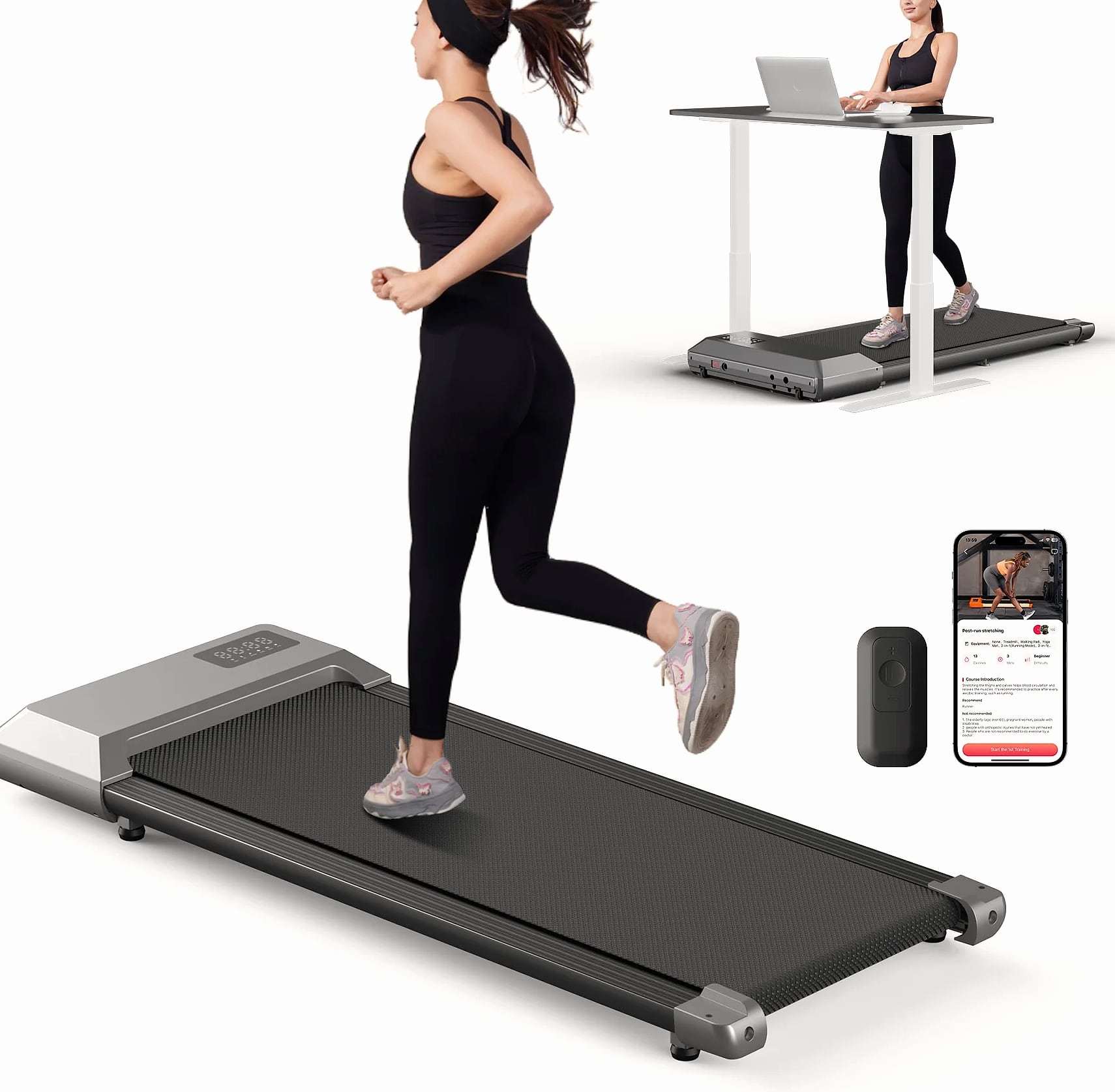 Superun 2.5HP Treadmill Walking Pad Home Fitness Machine