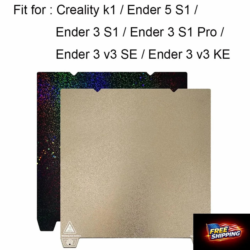 235x235mm 3D Printer Build Plate Textured PEI Spring Steel Sheet & Smooth Surface