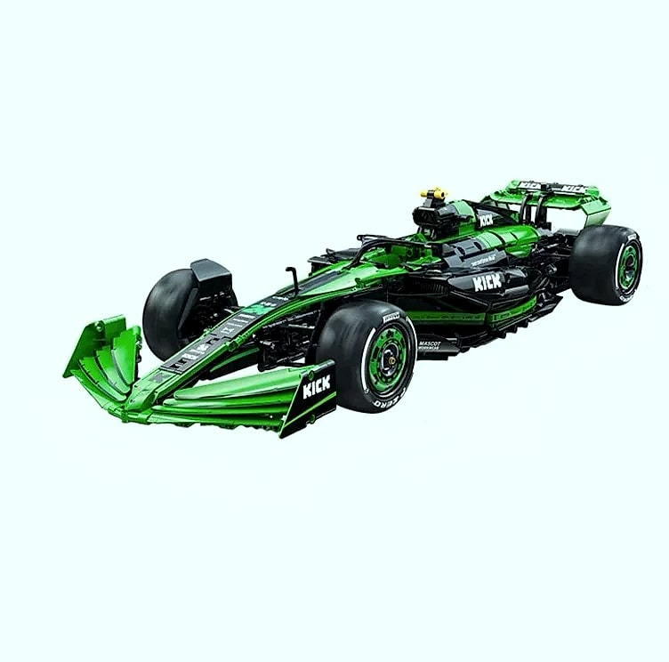 Technical KICK SAUBER F1 C44 Sports Model Car Set,1:8 Racing Car Kits Model 2553PCS Building Blocks Car Lovers Muscle Car Fans