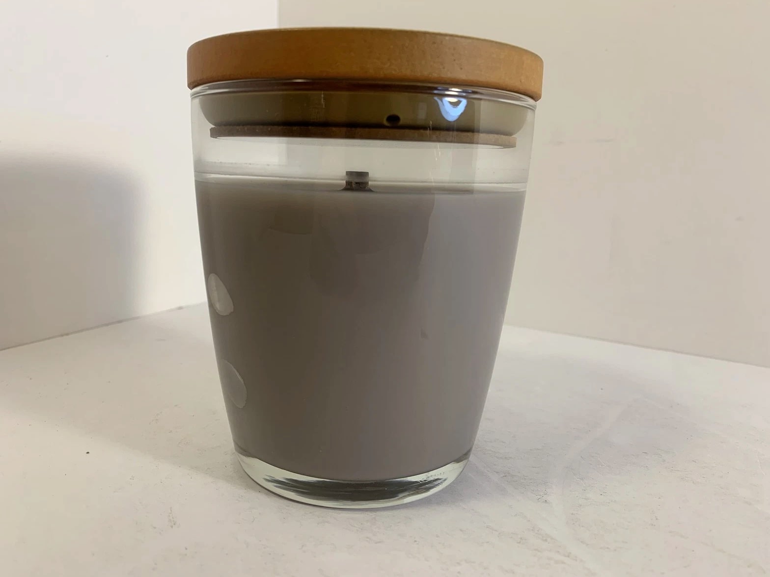 Nature's Wick by WoodWick Tobacco Bark Crackle Candle 10oz Wooden Wick Jar