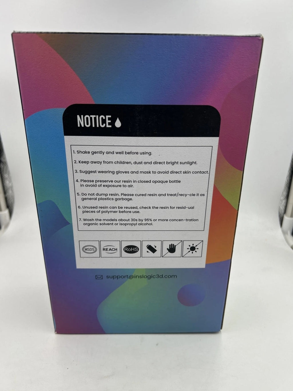 Inslogic Nylon 3D Printer Resin BLACK, 1KG Strong Nylon-Like 3D Resin