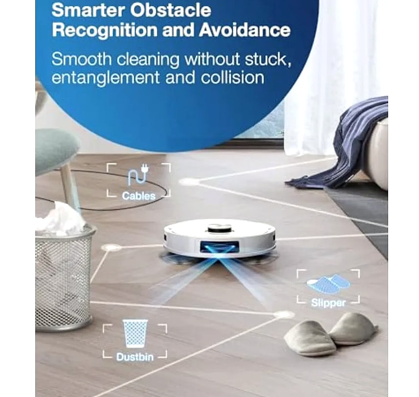 SHXI Robot Vacuum and Mop Combo with Auto-Empty Station