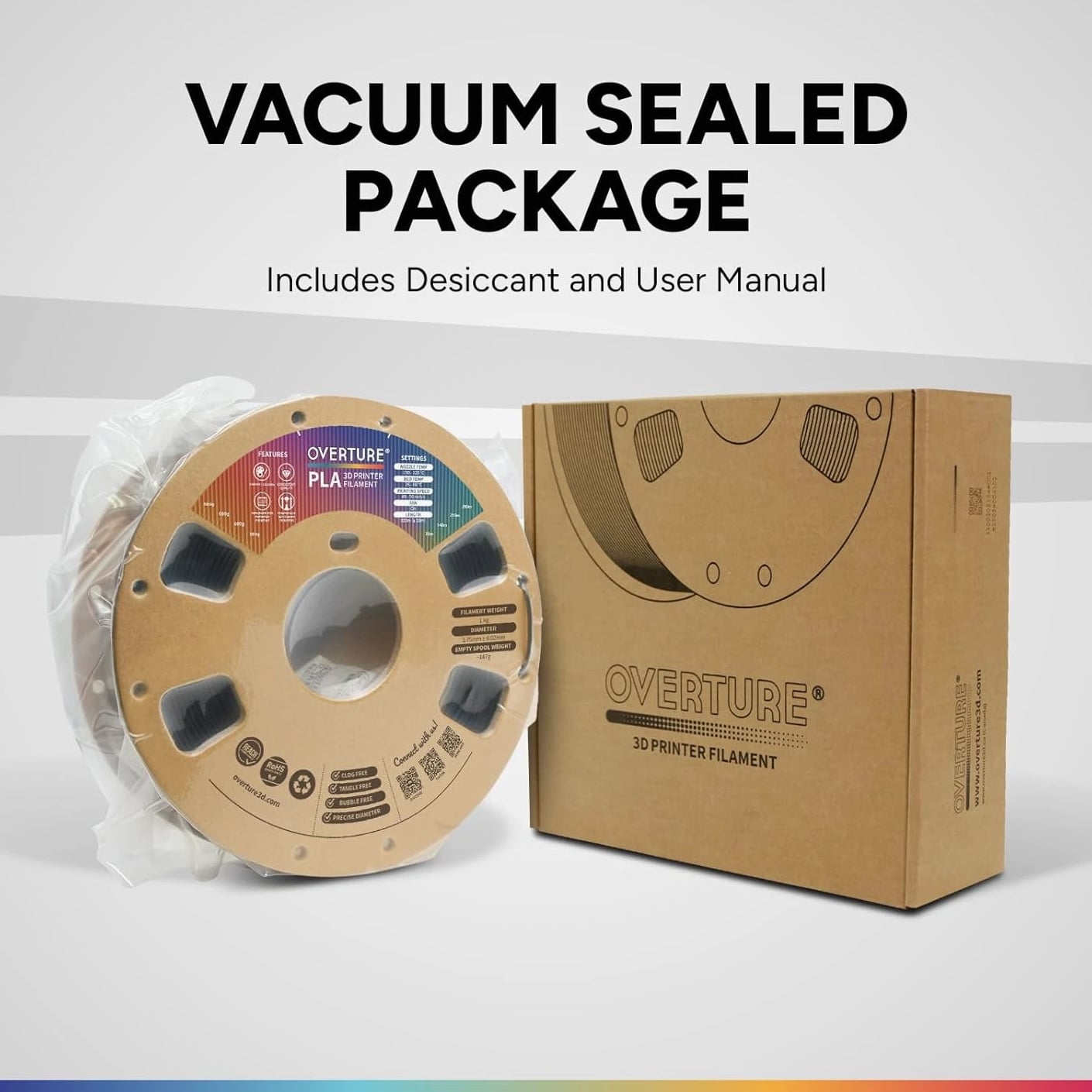 PLA Filament 1.75mm, Neatly Wound 3D Printer Filament 1kg Spool (2.2lbs), Dimension