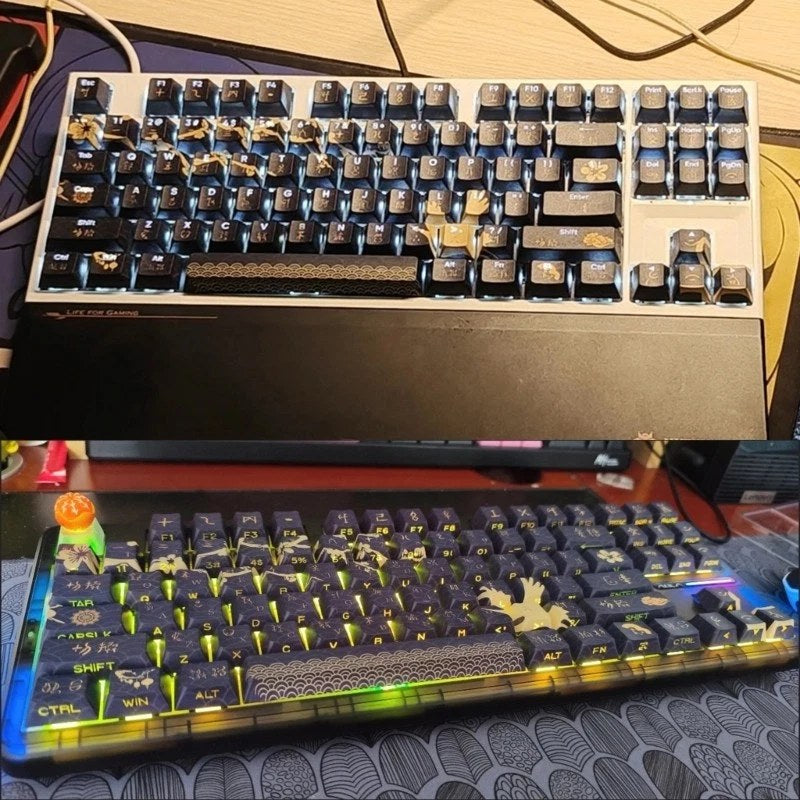 Mechanical Keyboards Keycaps 108Keys Dawns Theme PBT Original Profile Keycaps