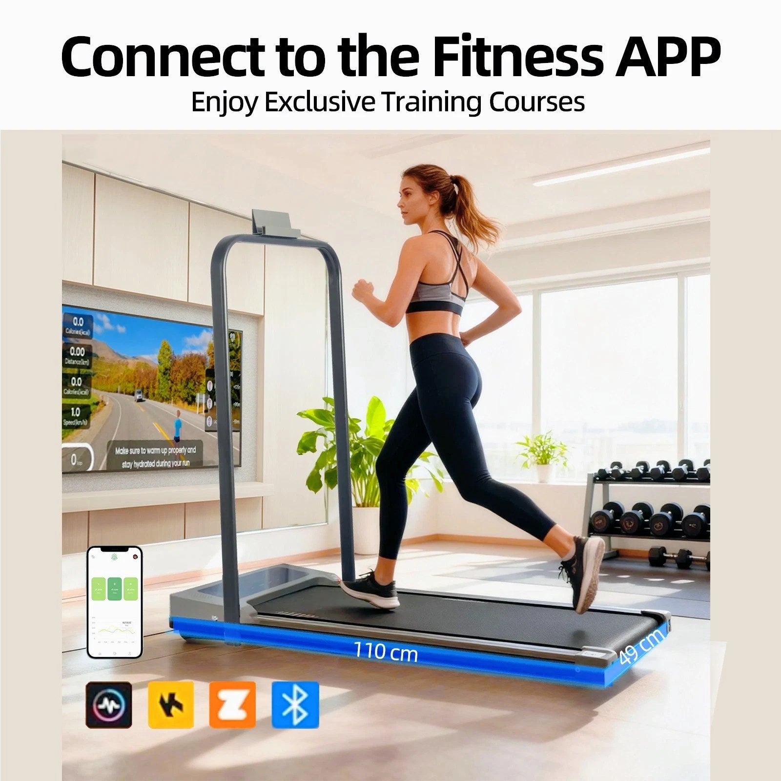 New 5 % lncline Walking Pad，4-in-1 Walking Pad Treadmill With vibration mode