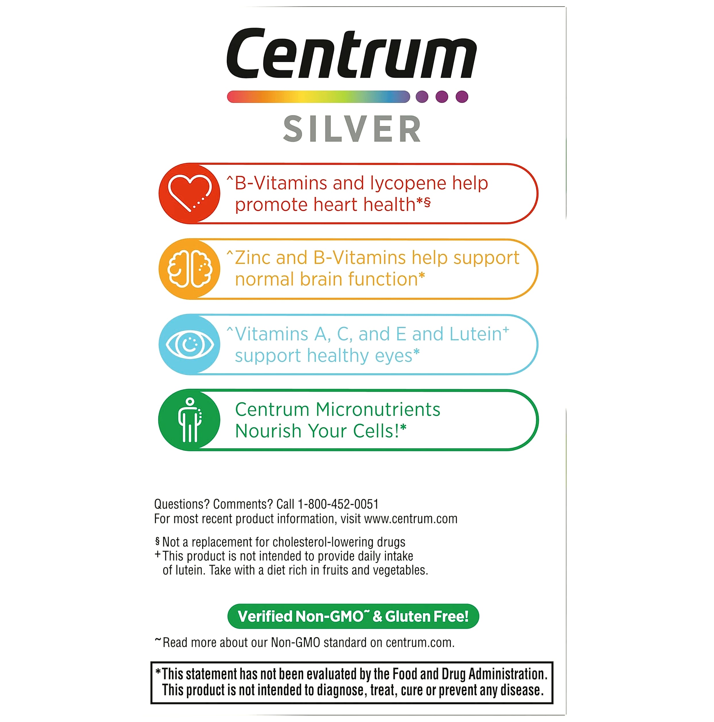 Centrum Silver Multivitamin for Adults 50 Plus, 125 Count