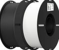 2Kg Black & White PLA 1.75Mm Filament Bundle for 3D Printing with No-Tangle Sp