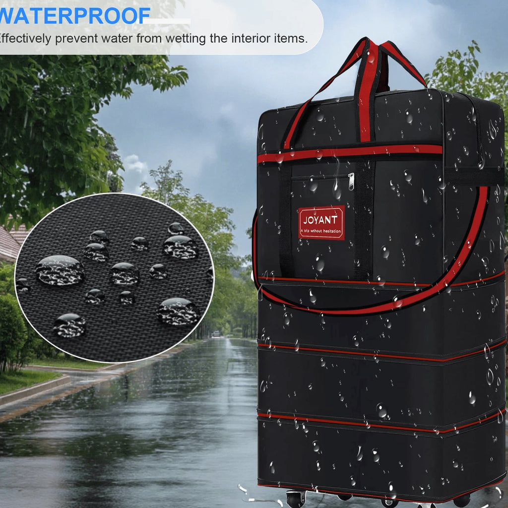Expandable Duffle Luggage Bag 1200D Foldable Travel Bag 32"/42" w/Rolling Wheels