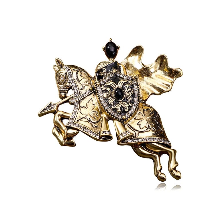 fashion knight brooch, jacket clothing accessories pin jewelry