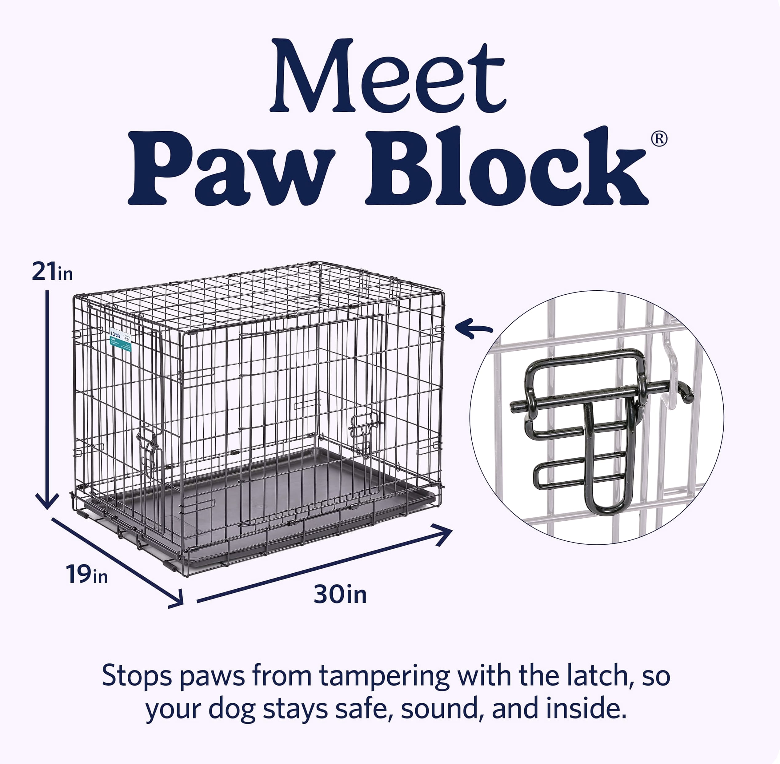 MidWest Homes for Pets 30-Inch iCrate Dog Crate for Medium Breeds