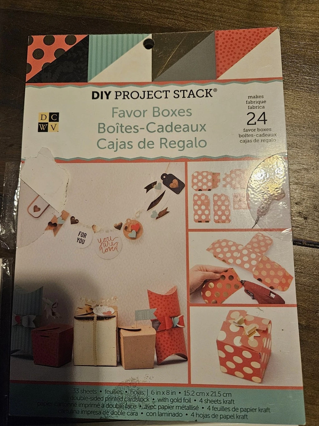 Lot Of 4 Project Pads And Paper! Scrapbooking And Crafts Boxes And Envelopes