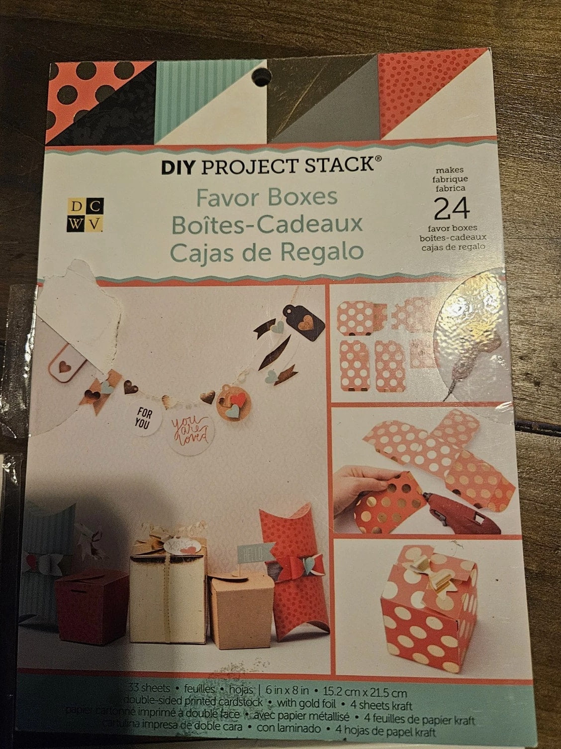 Lot Of 4 Project Pads And Paper! Scrapbooking And Crafts Boxes And Envelopes