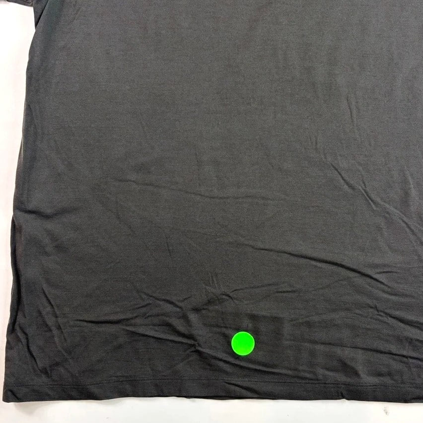 Wool & Prince Mens Wool Blend Base Layer T-Shirt L Black Basic Minimalist *Hole*
