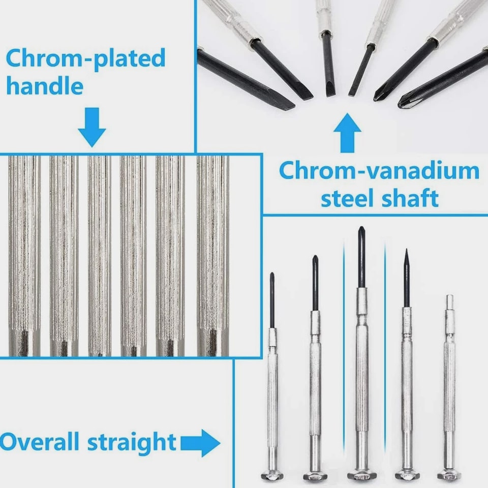 11pc Mini Precision Screwdriver Set for Electronics Watches Phone Repair Gadgets