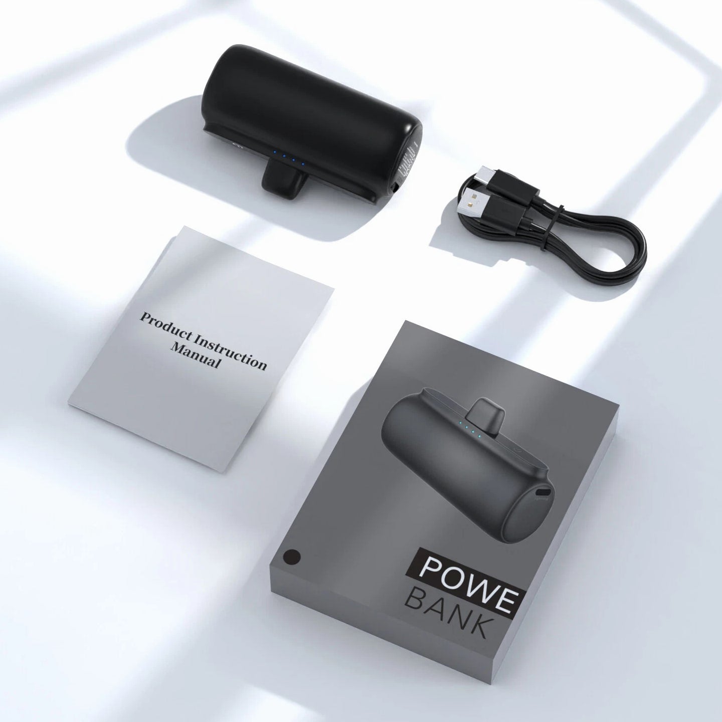 5500mAh Portable Charger External Battery Pack Power Bank For Samsung/Android US