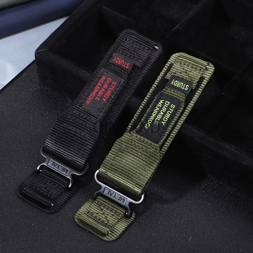 Nylon Watch Band 20mm 22mm Quick Release Canvas Watch Strap for Men Women