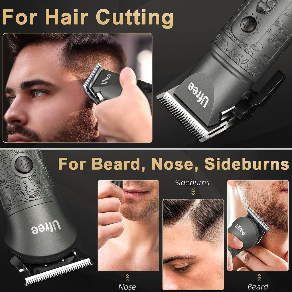 Ufree Cordless Beard Trimmer and Hair Clipper Grooming Kit