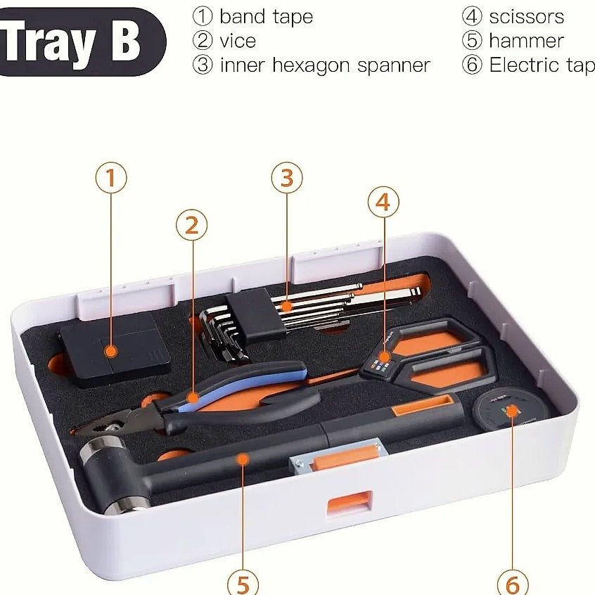 Kankeirr 589-Piece Tool Set with 24V Cordless Drill