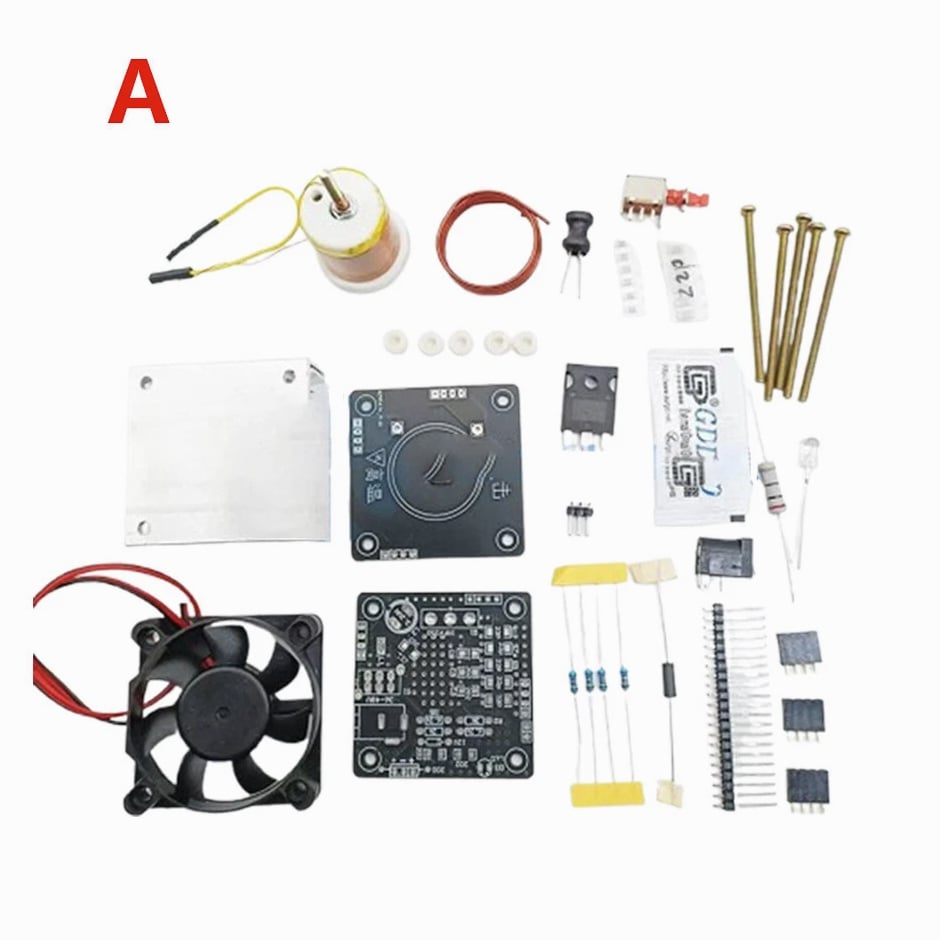 HFSSTC Tesla Coil High Frequency Electronic Candle-Shaped Power Supply DIY Kit