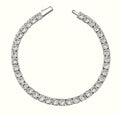 TOPGRILLZ 3-6MM Tennis Chain Bracelet Sterling Silver CZ