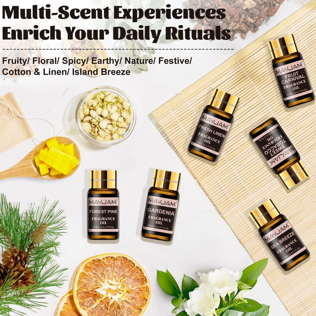 MAYJAM 20 Pcs Fragrance Oil Gift Set for Candle, Soap, Incense Making Oils