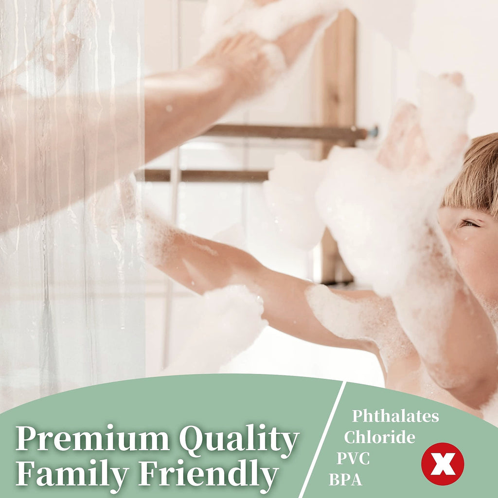 Barossa Design Clear Shower Liner 72 inch Standard Size