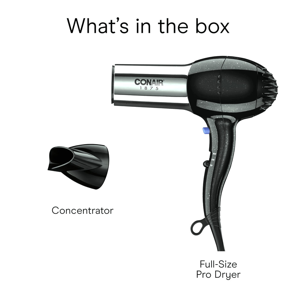 Conair 1875W Ionic Hair Dryer with Tourmaline Ceramic Technology
