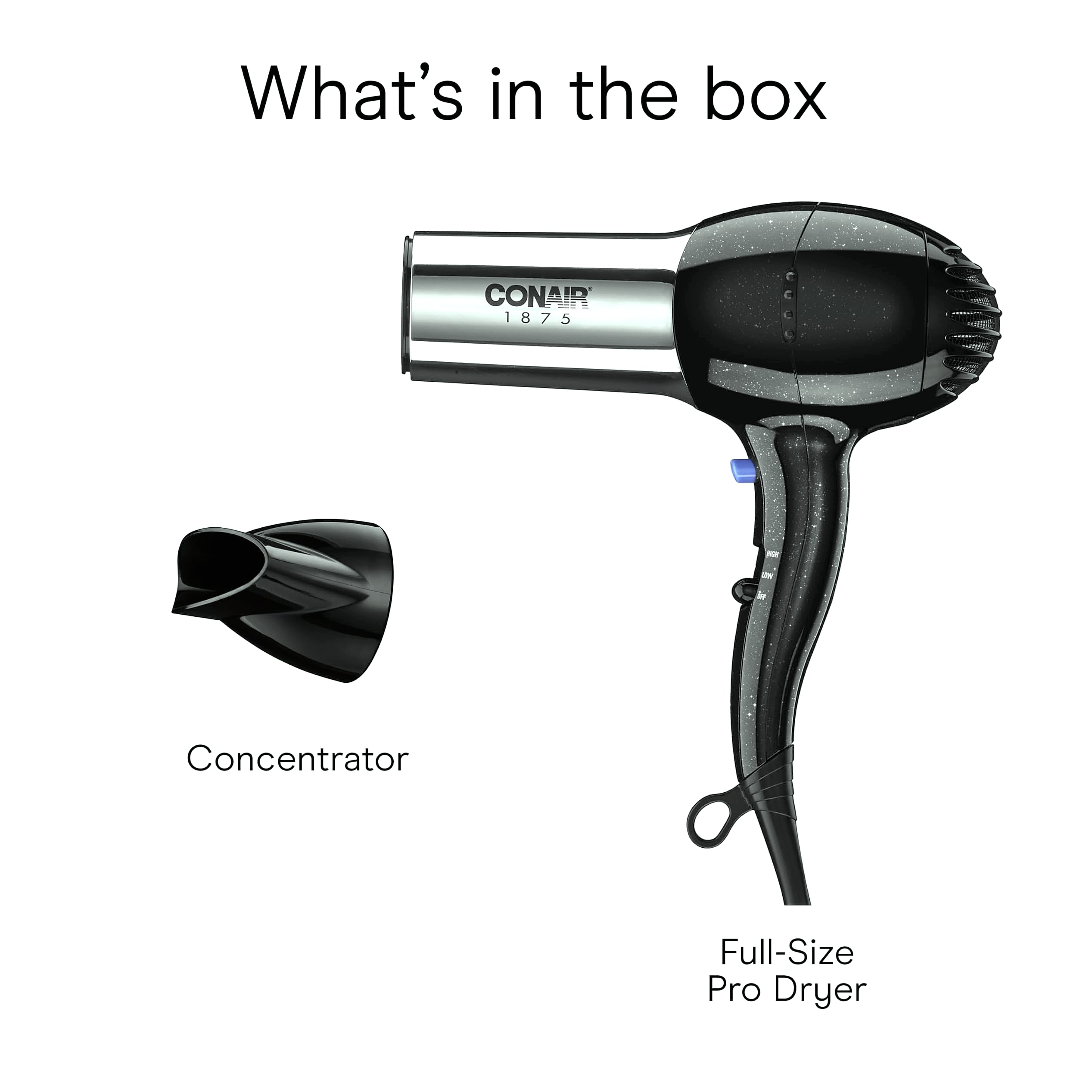 Conair 1875W Ionic Hair Dryer with Tourmaline Ceramic Technology
