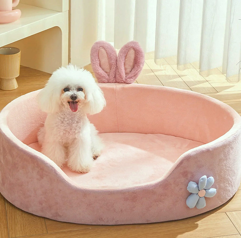 Soft Detachable Pet Bed for Dogs and Cats, Washable
