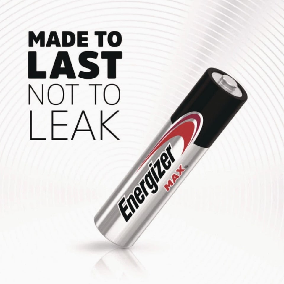 Energizer E92PK MAX 1.5 V AAA Alkaline Batteries (4/PK) New