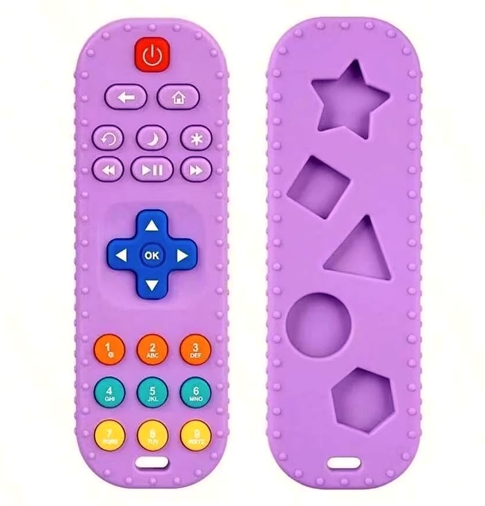 Baby TV Remote Control Teething Toy for 0-12 Months