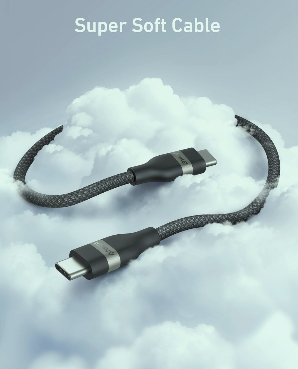 Anker Nano USB-C Cable 240W Fast Charging 6ft Black
