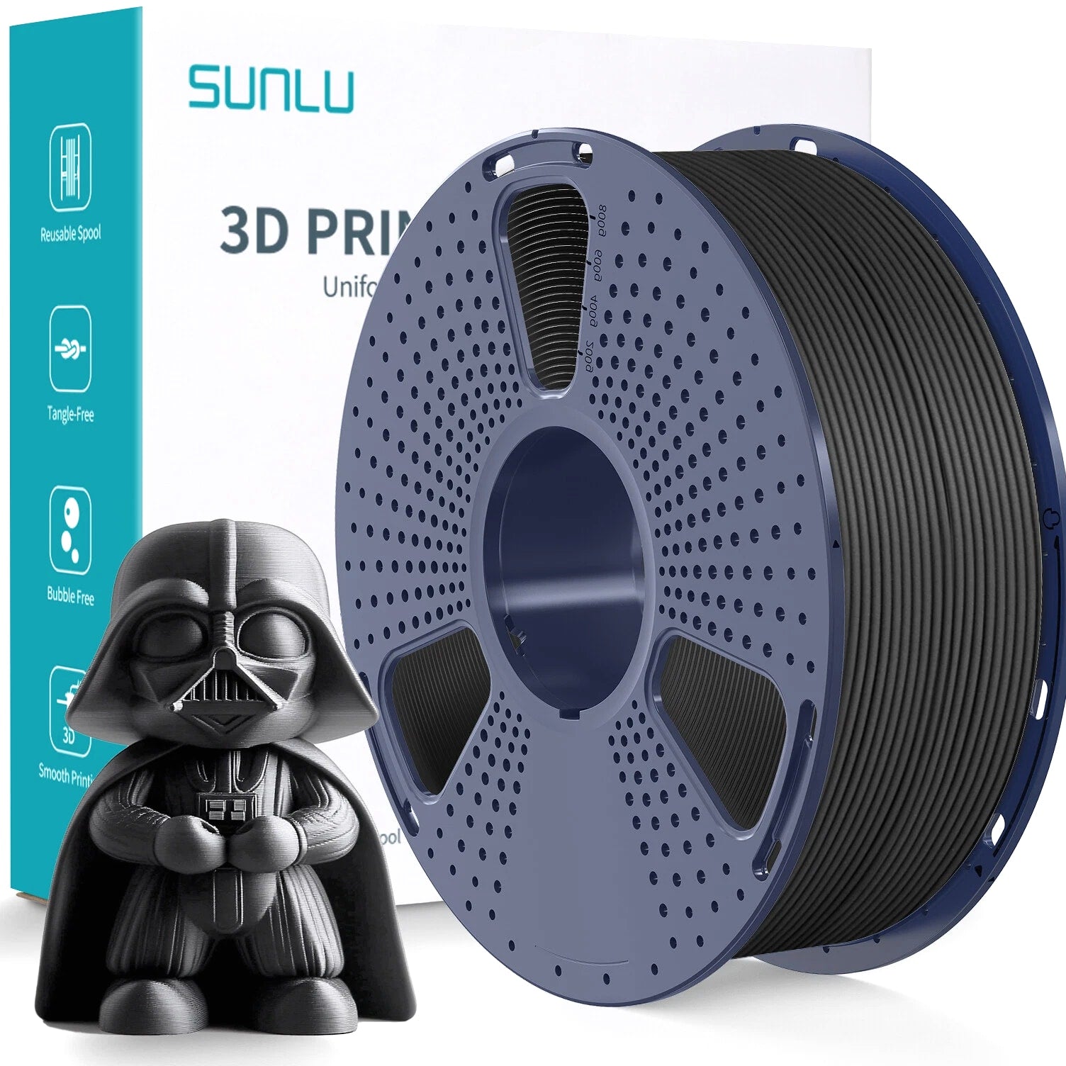 SUNLU 1KG 1.75MM High Hardness Meta PLA Filament Highly Fluid for 3D Printer