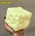 Jumbo Cheese Cube Stress Ball Shapeable Fidget Toy