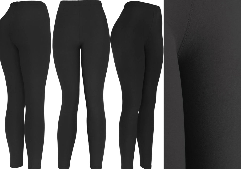 Ultra Soft Solid Brushed Basic Full Regular/Plus Size Leggings Classic Leggings