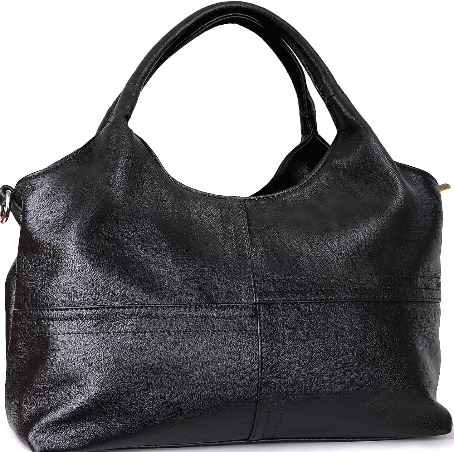 KOGTLA Medium Vegan Leather Handbag with Detachable Satchel Strap