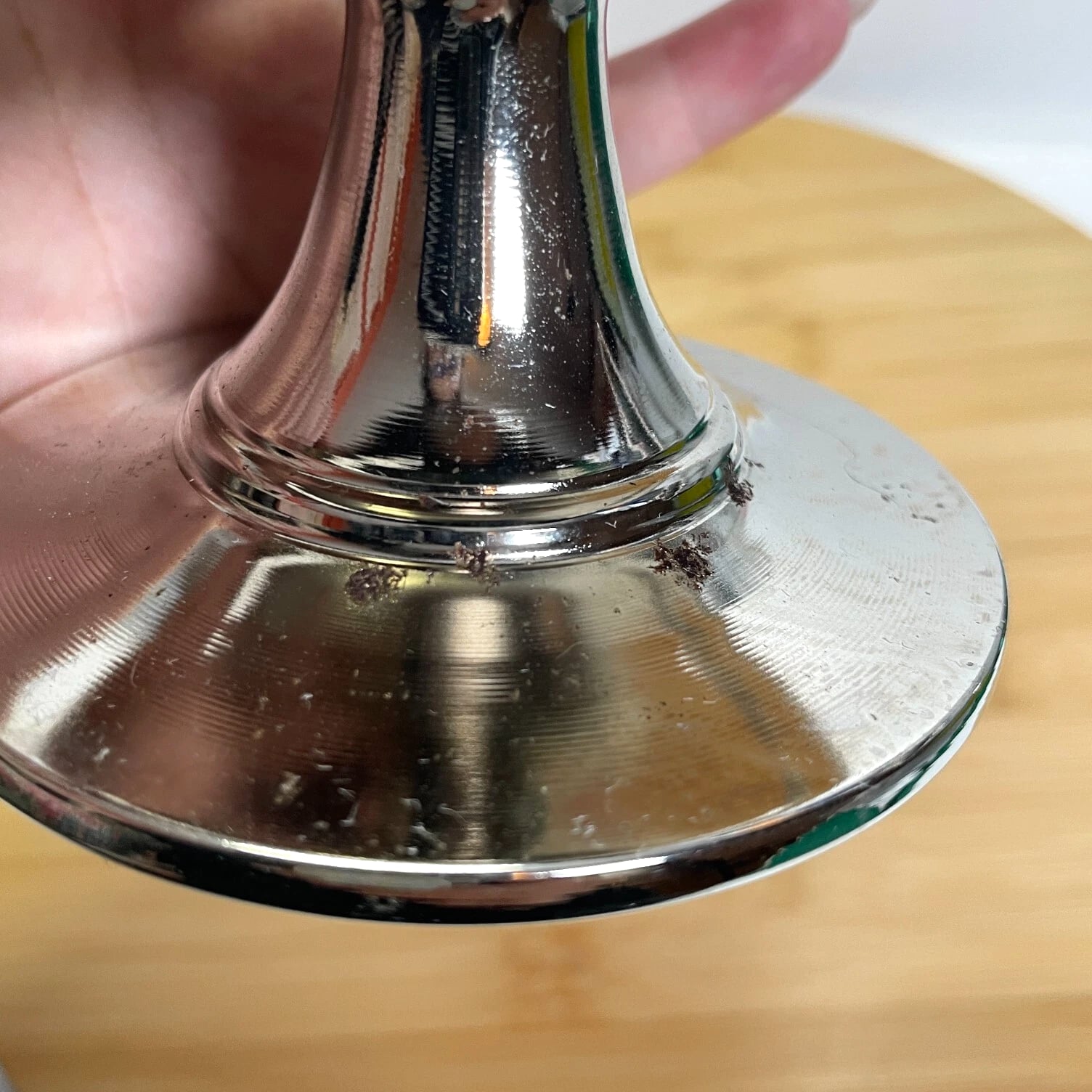 Bath & Body Works "Mermaid At Heart" Silver Metal 3 Wick Candle Holder Pedestal