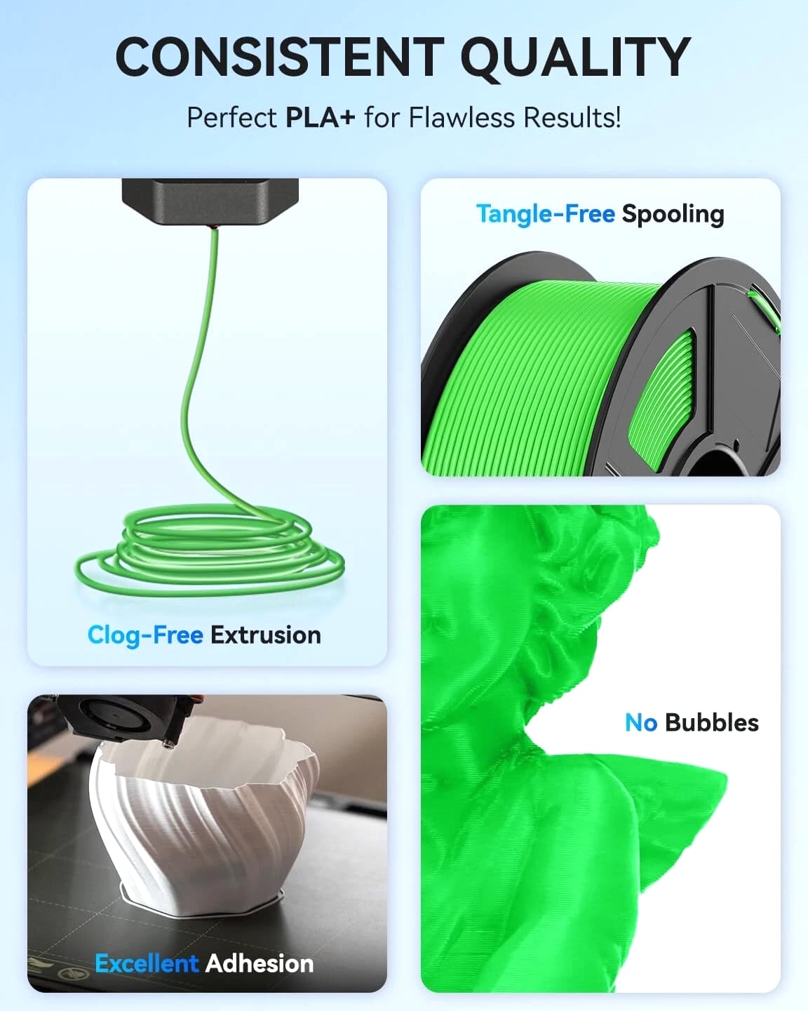 「BUY 6 PAY 4」 JAYO 1.1KG PLA+ PLA TPU SILK PETG 1.75MM 3D Printer Filament ABS